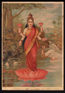 Lakshmi, Ravi Varma Press, Lonavala , 1900.