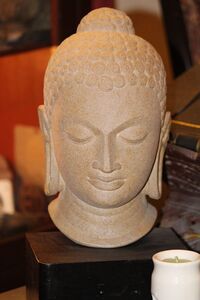 Head of Buddha. Sarnath, Sandstone. 5th century.