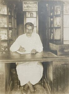 Sufulla Chandra Kumar in his Bakery Shop in Rangoon