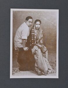 Nirmal chandra and Karuna Kumar. Photograph taken at Bourne & Shephard.