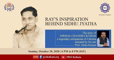 Ray's Inspiration behind SIDHU JYATHA : The Story of NIRMAL CHANDRA KUMAR