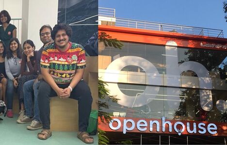 Abhishek and Aastha at the opening og Open House. December 2021.