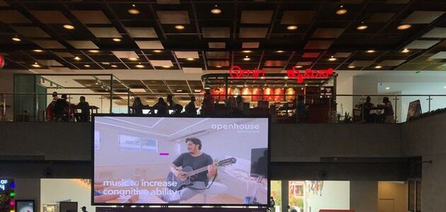 Abhishek, my son, performs at Vega City Mall Bangalore, to promote Openhouse. May 2022.