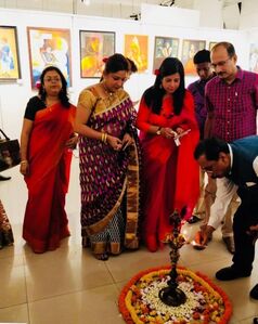Painting Exhibition. Chief Guest. April. 2018.
