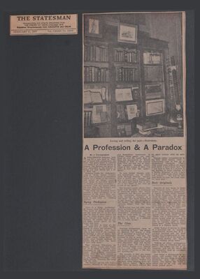 A Profession and a Paradox | February 1977 | Aloke Kumar interviewed by Anjan Dutta