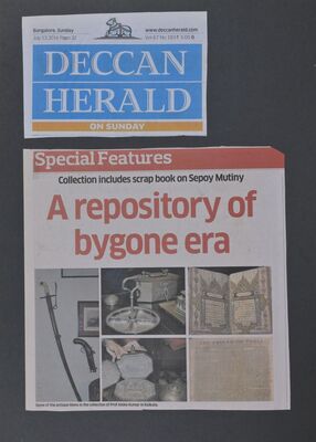 A Repository of Bygone Days | Deccan Herrald — July 13th, 2014 | Interview — Page 1