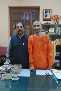 Bhargav Maharaj. Ramakrishna Mission Vidyamandir. September 2017.