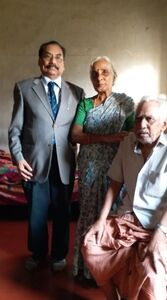 P T Nair and his spouse Subhalaxmi. Author, Historian, Chroniclor. November 2018.