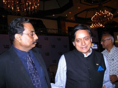 Sashi Tharoor. Parlamentarian, Author and my debator friend from school days. April 2012.
