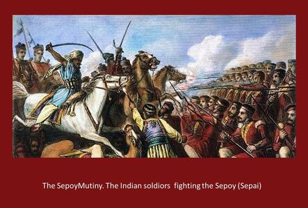 A scene from the Sepoy Mutiny based on which the puppet is made | Tal Patar Sepai | Aloke Kumar