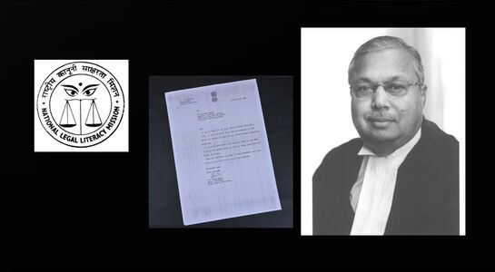 Letter from Chief Justice Calcutta High Court commending participation in the Mission