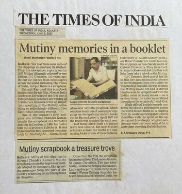 Mutiny memories in a booklet