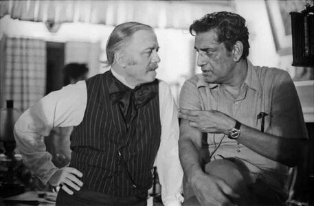 Satyajit Ray directing Lord Attenborough in Satranj Ke Khilari