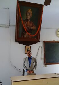 Teaching, standing in front of the portrait of Swami Vivekananda is a spiritual experience.