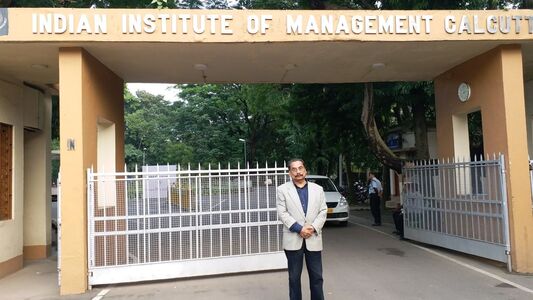 At IIM Calcutta. Main Gate.