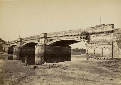 Gomti Bridge, also known as Shahi Bridge, a 16th-century bridge over river Gomti in Jaunpur, Uttar Pradesh.