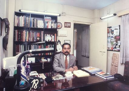 CEO of Swabhumi at his Site Office