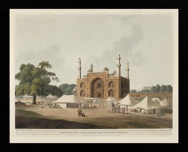 Gate of the Tomb of the Emperor Akbar at Secundra near Agra 1795 | Thomas Daniell
