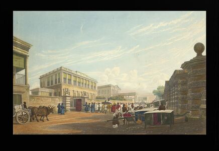 A view of the Loll Bazaar Calcutta | James Baillie Fraser, 1926