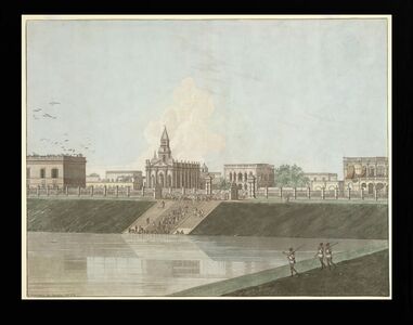Part of the Old Tank with St. Annes Church. | Thomas Daniell 1786
