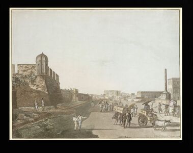 Old Fort and Holwells Monument. | Thomas Daniell, 1786