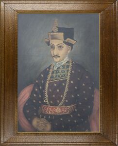 Prince Ghulam Mohammad Anwar Shah (1795–1872). Colour Print from Painting.